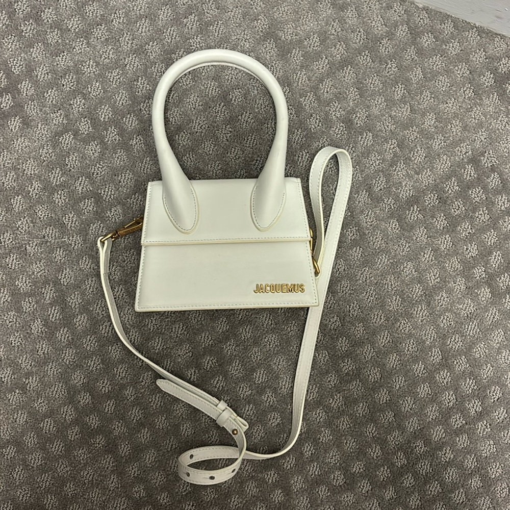 white top handle mini bag